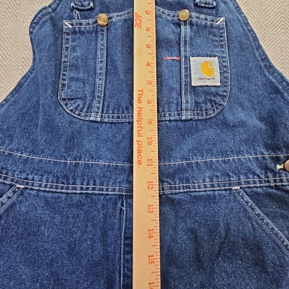 Carhartt Denim Dungarees Overalls Workwear Coveralls XL W 38 x L 32 Y2K Blue - Picture 6 of 14